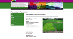 Desktop Screenshot of plantnutrition.uni-kiel.de