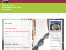 Tablet Screenshot of med-hist.uni-kiel.de