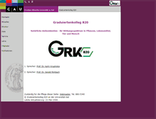 Tablet Screenshot of grk820.uni-kiel.de