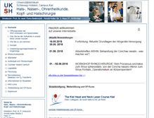 Tablet Screenshot of hno.uni-kiel.de