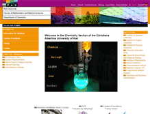 Tablet Screenshot of chemie.uni-kiel.de