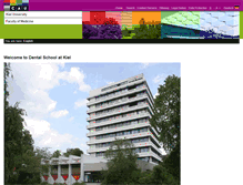 Tablet Screenshot of dentalschool.uni-kiel.de