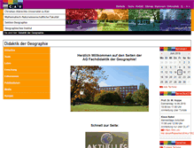 Tablet Screenshot of geographiedidaktik.uni-kiel.de