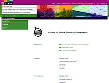Tablet Screenshot of conservation.uni-kiel.de