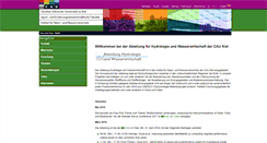 Desktop Screenshot of hydrology.uni-kiel.de
