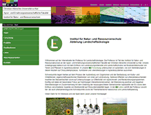Tablet Screenshot of landscape-ecology.uni-kiel.de