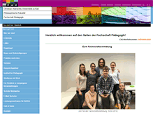Tablet Screenshot of fs-paedagogik.uni-kiel.de