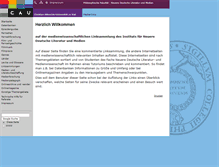 Tablet Screenshot of medienlinks.uni-kiel.de