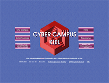 Tablet Screenshot of cybercampus.uni-kiel.de
