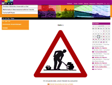 Tablet Screenshot of fs-physik.uni-kiel.de