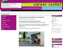 Tablet Screenshot of careercenter.uni-kiel.de